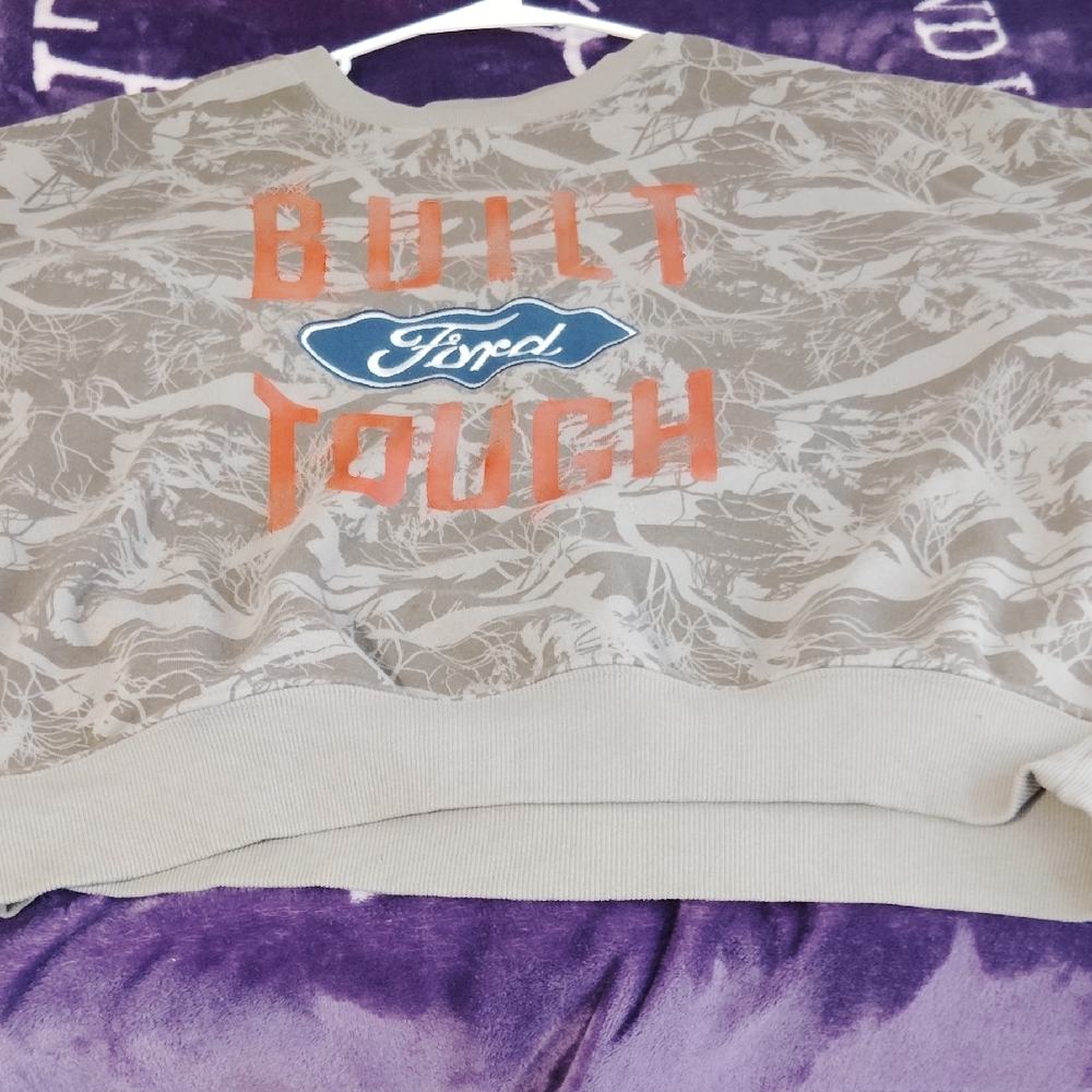 Ford Built Tough Camouflage Embroidery Sweatshirt- Camo - Picture 2 of 4